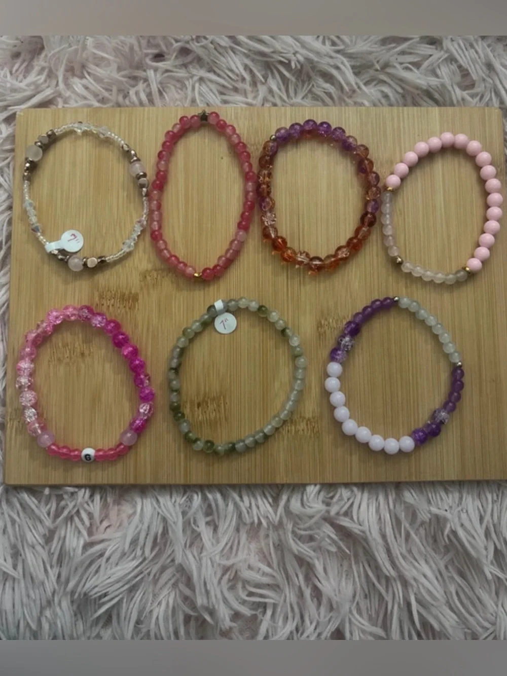 Handmade Beaded Stretch Bracelet (1) - Women Jewelry